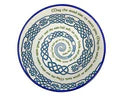 Irish Blessing Spiral Bowl - 14 cm