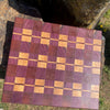 Large Crows Ash, Purple Heart and Rosewood Chopping Board