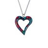 Open Heart Heather Pendant