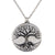 Tree of life Disc Pendant - 18" Trace Chain