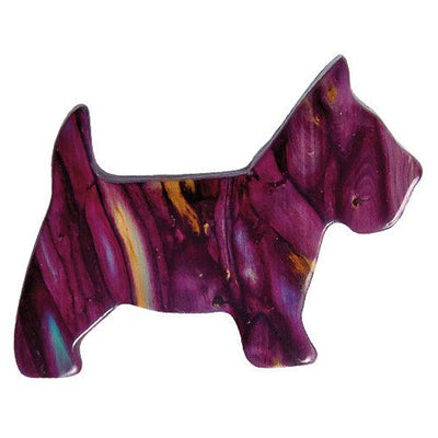 Heathergems Scottie Dog Brooch